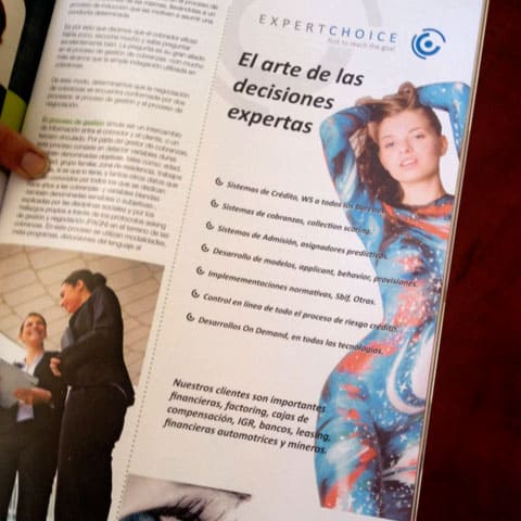 Expert Choice en distintos medios de publicidad